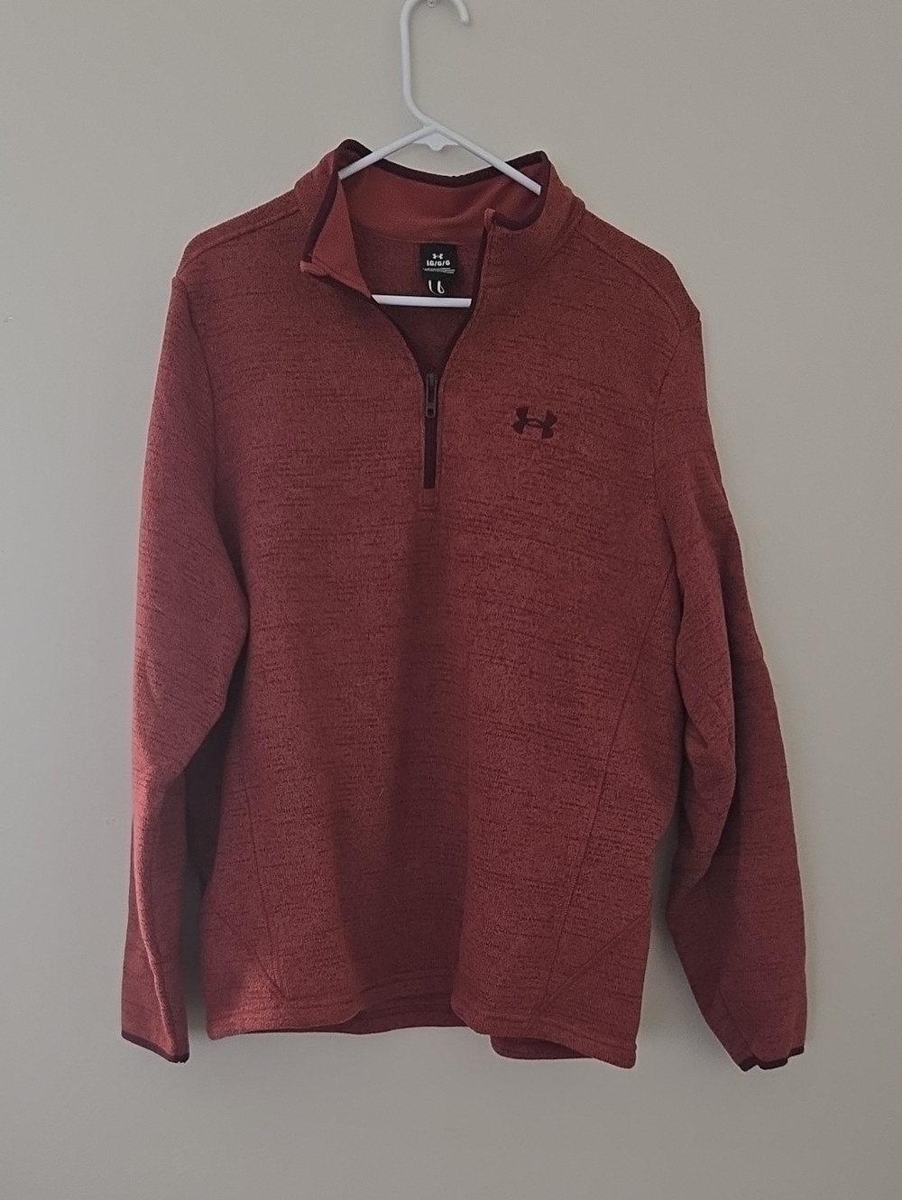 Under Armour Men’s Rust Red Half-Zip Performance Sweater